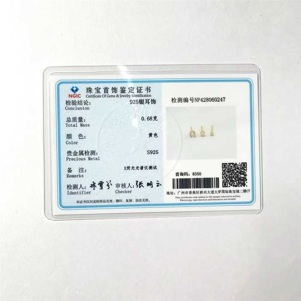 3 Piece 925 Sterling Silver Earrings Set for Women Mini Stud Earrings 18K Gold Plated Fine Jewelry Womens Earrings XJ250718