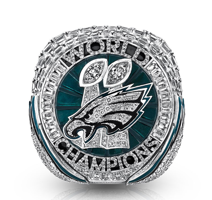 2024 2025 Super Bowl HURTS Eagles American Football Team Champions Championship Ring Wooden Display Box Souvenir Men Fan Gift Wholesale Commemorative ring