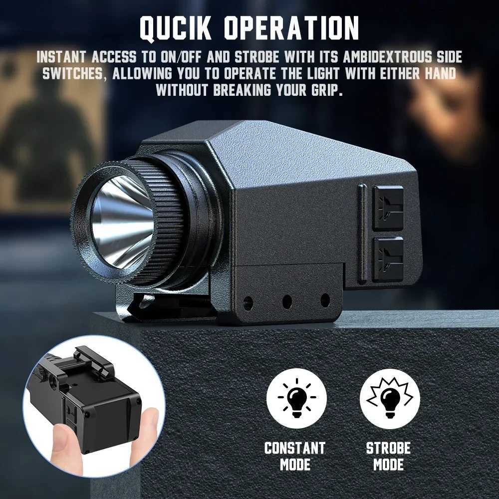 1000LM Powerful Tactical Weapon Gun Light Combo Red/Green/Blue/Purple 5mw Dot Sight D Flashlight For Outdoor Shooting XJ250718