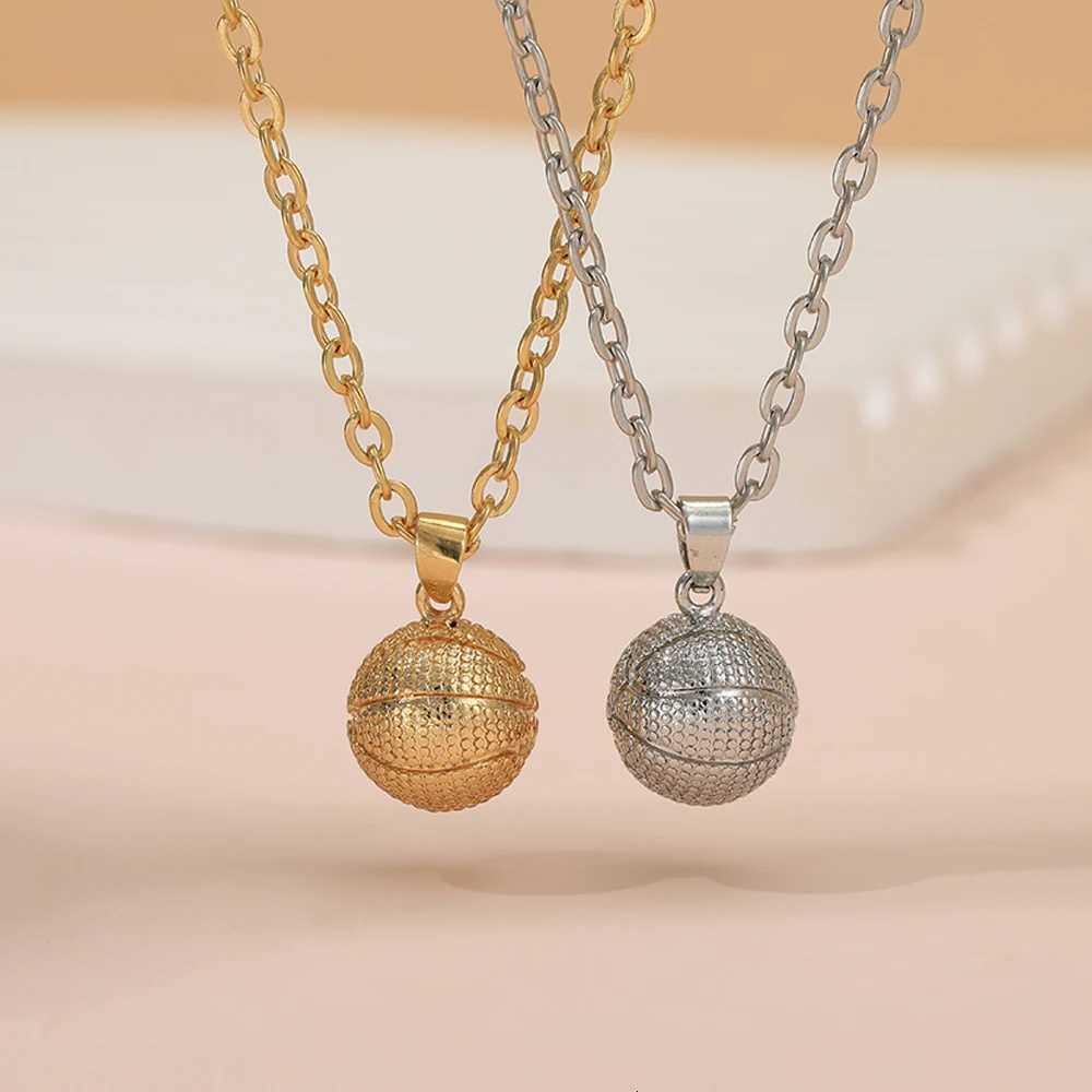New In Sporty Basketball Football Pendant Necklace 3D Ball Choker For Wen Men Boys Fans Lovers Jewelry Party Birthday Gift W250718