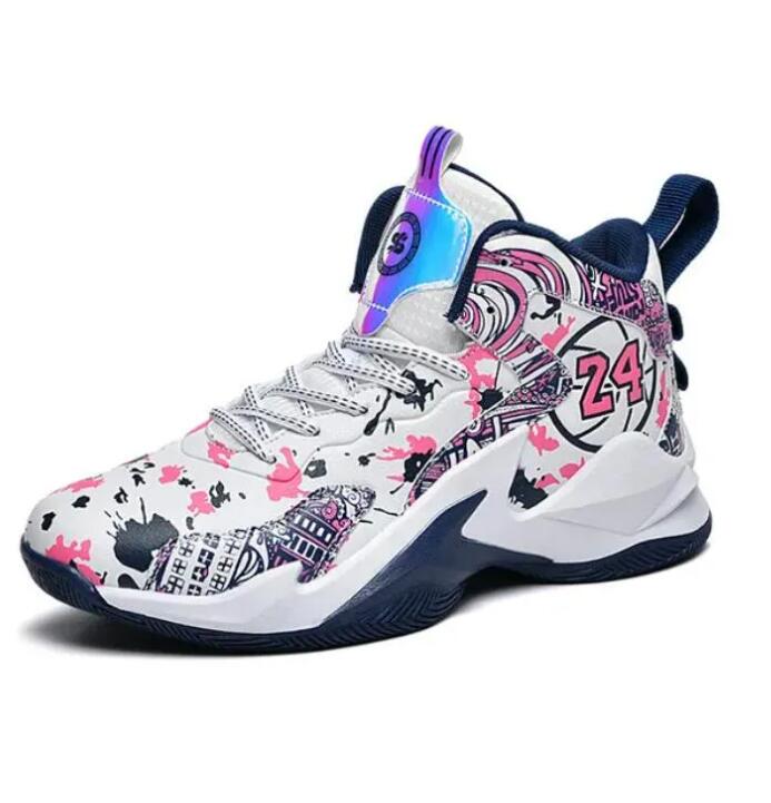 Top 24 and 23 Basketball Shoes sneaker Casual Black Purple Shock-Absorbing Non-Slip Sports Sneakers Z 7.2-3