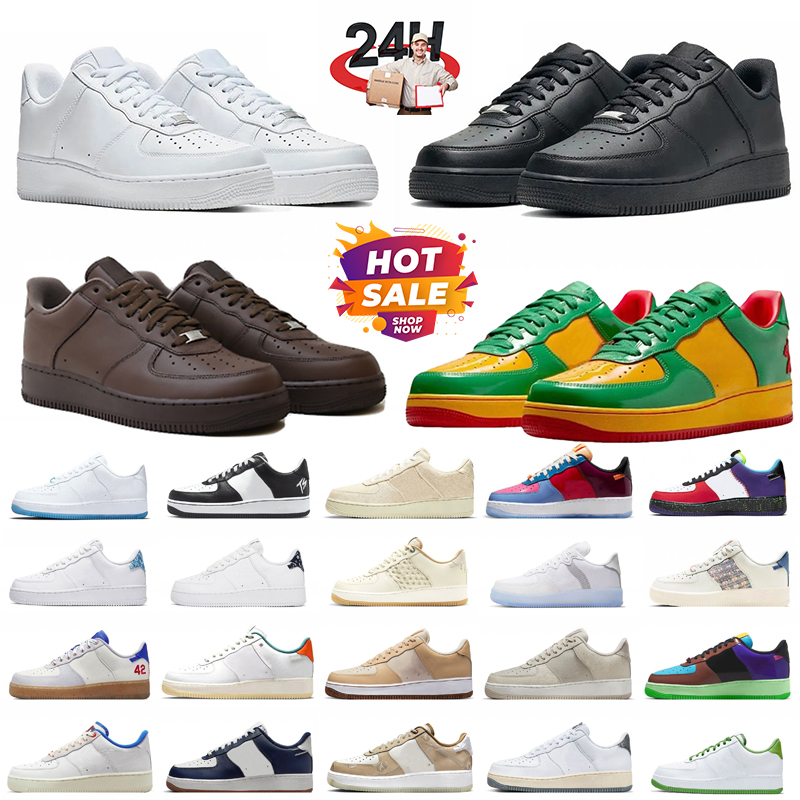 Designer Casual Shoes One Sneakers Skate Runner Triple White Black Wheat Ones High Low Cut Trainers Skateboard Outdoor Sports size 36-45