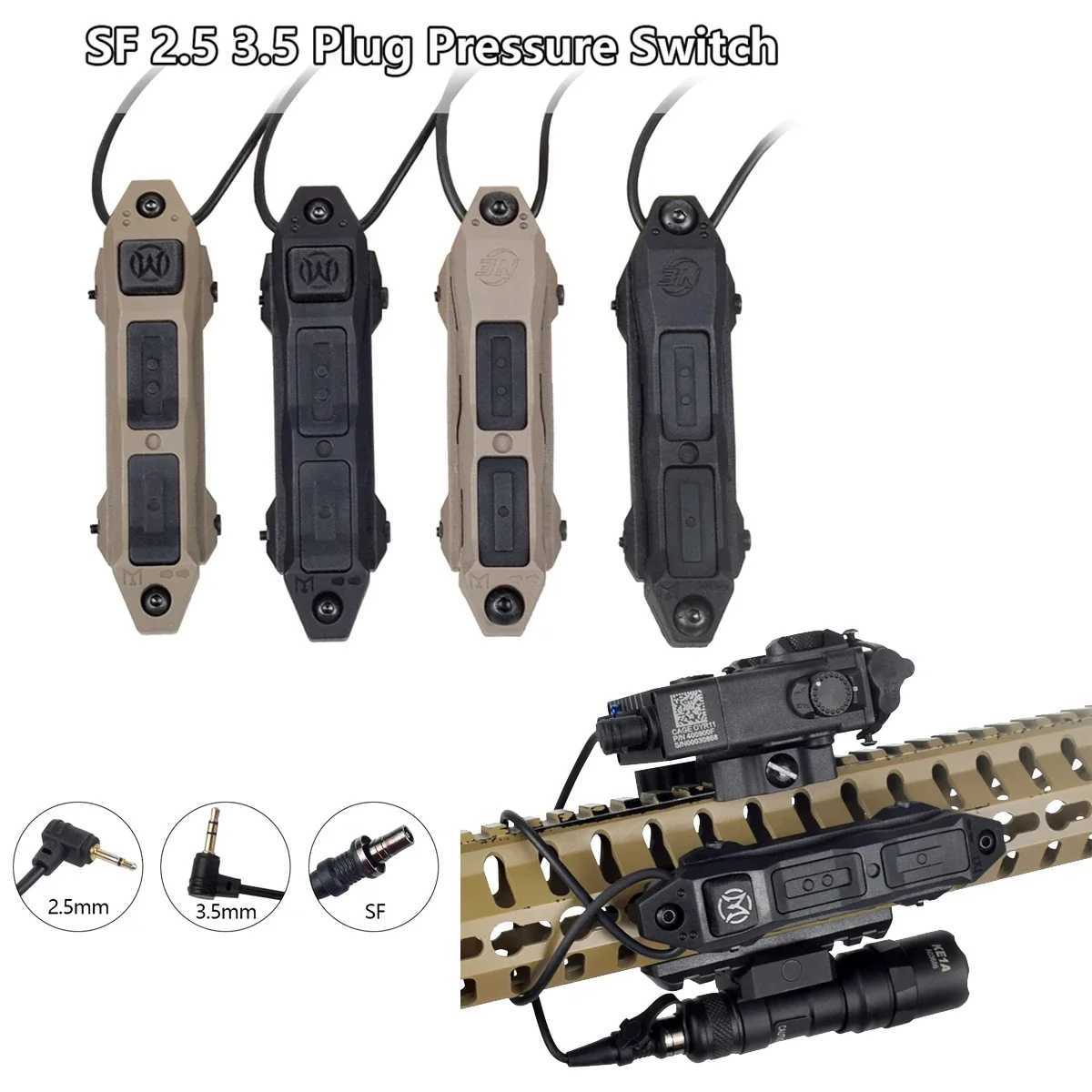 Tactical Red Dot Dual Function Switch For PEQ-15 DBAL-A2 Surir M300 M600 Flashlight Airsoft Weapon Hunting Gun LightXJ250718