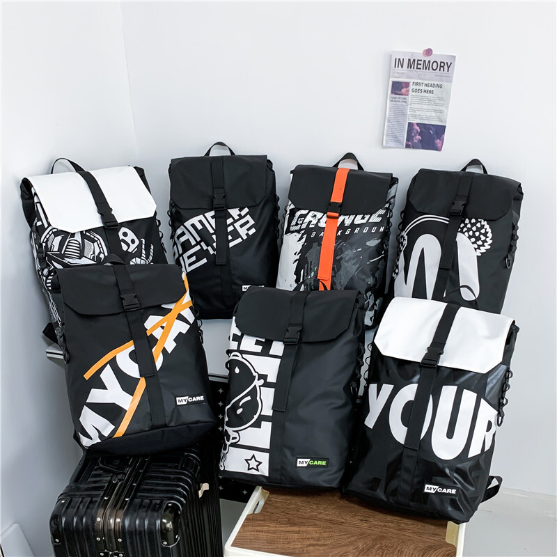 Luxury Men's Waterproof Oxford Cloth Backpack Free Shipping Designer Korean Style Fashionable Outdoor Travel Leisure Sports Bag Student Backpack