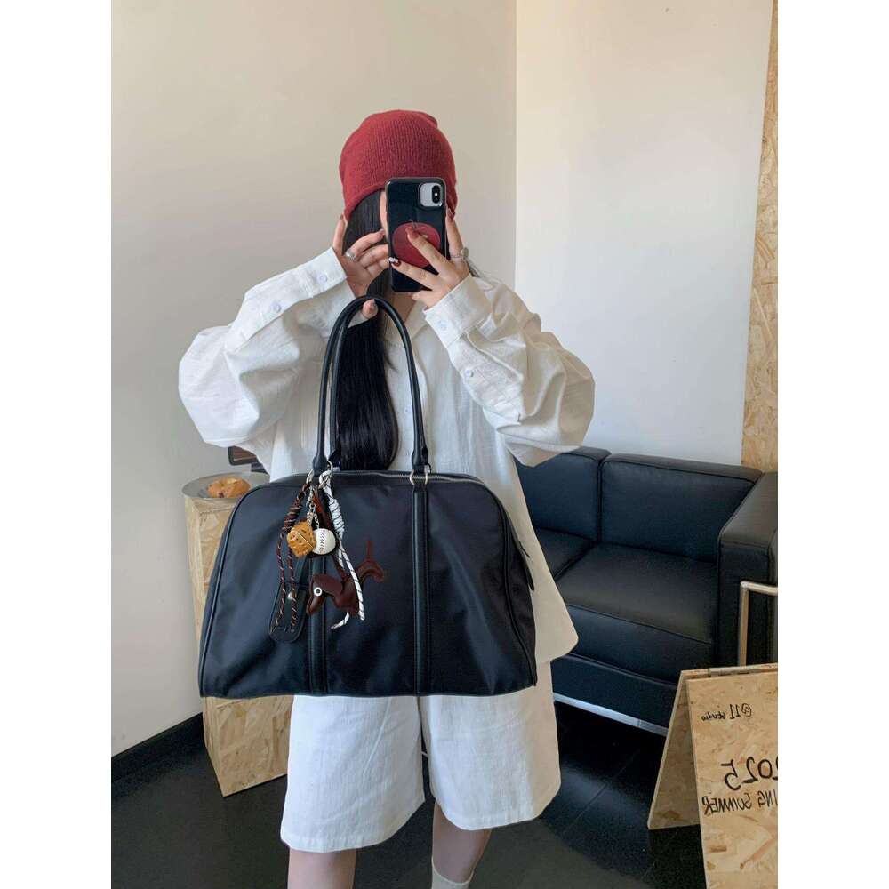 Spring Boston Women S Handbag Oxford Cloth Commuter Large Capacity Casual Pillow Bag Trendy