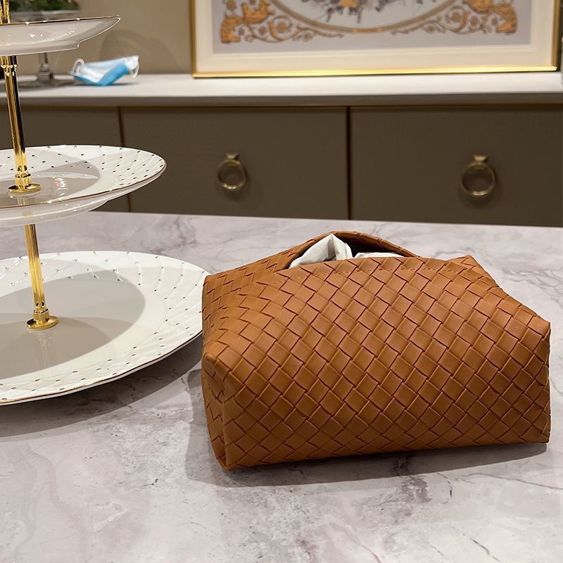 Woven Living Room Light Leather Tissue High-end Home Coffee Table Napkin Storage Box ddmythur
