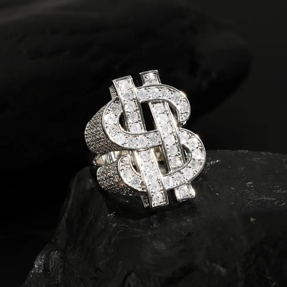 ZAkol Hip-Hop Rock US Dollar Zircon Ring for Women Micro-Set Shiny Charm Womens Daily Party Jewelry Accessories Female 250717