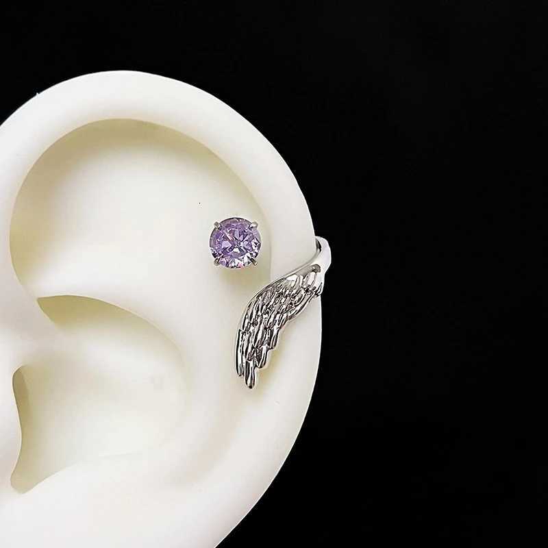1pcs Silver Color Wing Ear Bone Nail for Women New Fashion Zircon Earrings Accessories Fashion JewelryXJ250718
