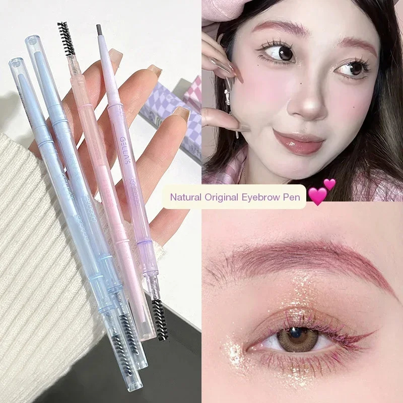 1.5mm Ultra Fine Double-Ended Eyebrow Pencil Waterproof Sweat-proof Long Lasting Professional Eye Makeup for Women Eyebrow Pen 250712