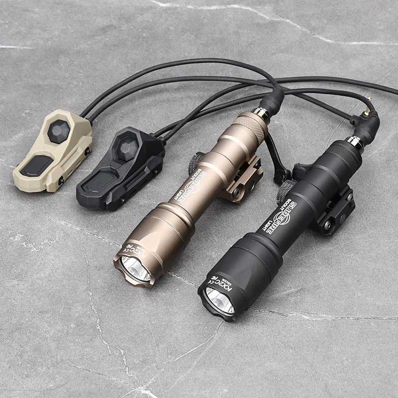 Tactical Airsoft M300 M600 Surir Flashlight AXON Dual Function Red Prure Switch WADSN M600 Hunting Rif Scout LightXJ250718