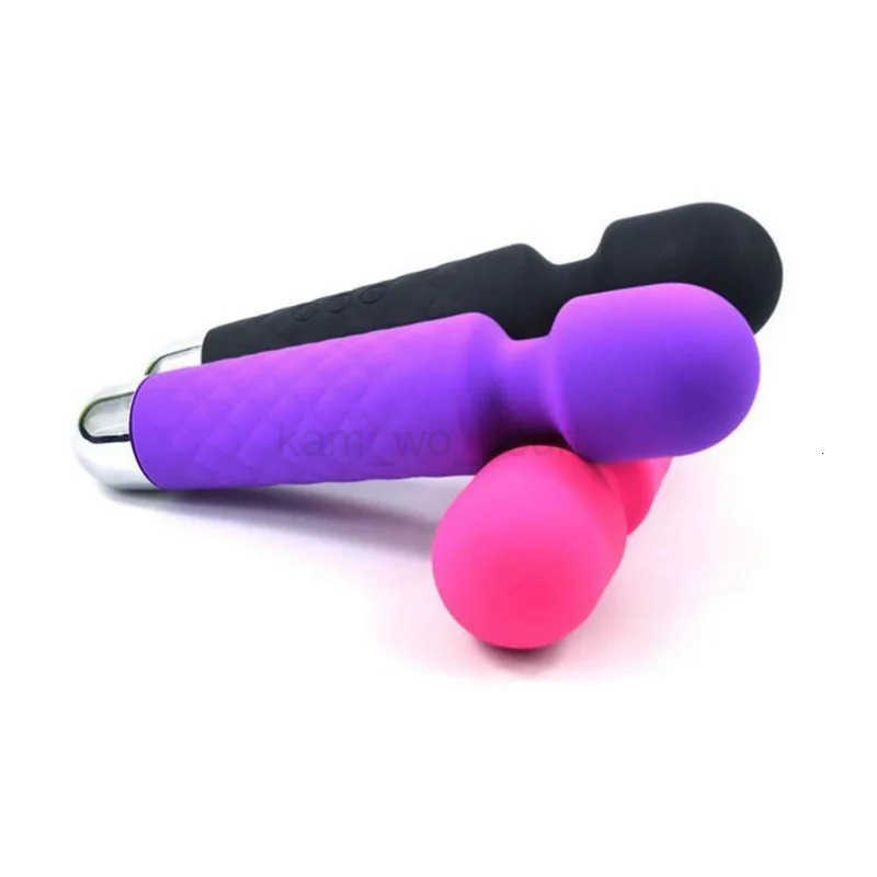 Electric Sex Toy Powerful Silicone Vibrator Adult Toys Dildo Black AV Vibrators Women Masturbator Erotic Massager 18+ Stimulator M250719