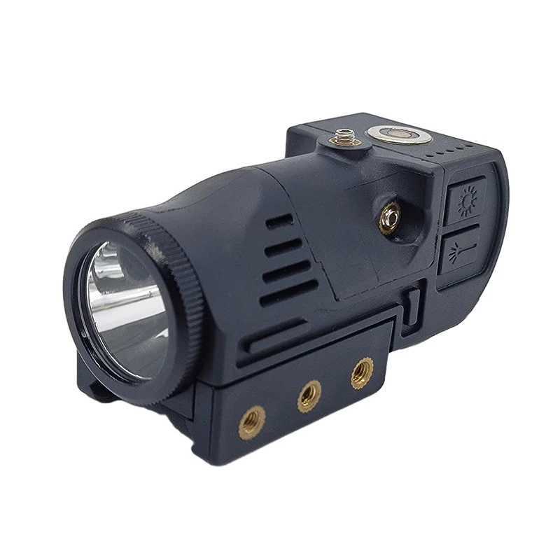 Tactical Flashlight Laser D Combo 400 Lumens Red/Green/Blue Rechargeable Richfir Flashlight 20mm Picatinny Rail XJ250718