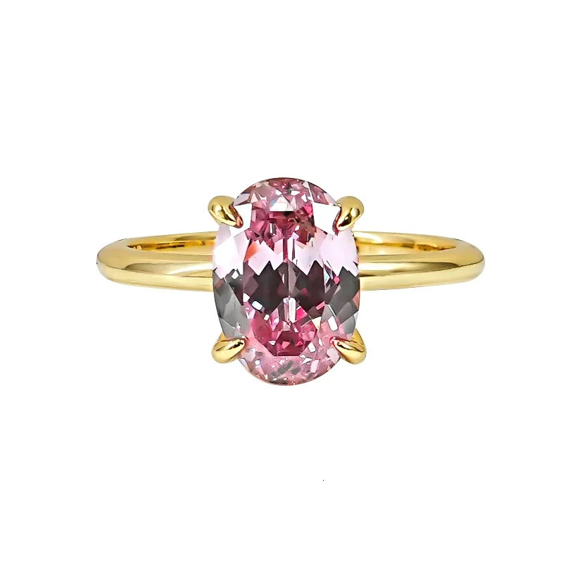 Afghan Dreamy Pink Tourmaline 925 Silver Ring Egg Minimalist Ins Style Light Daily Fairy 250715