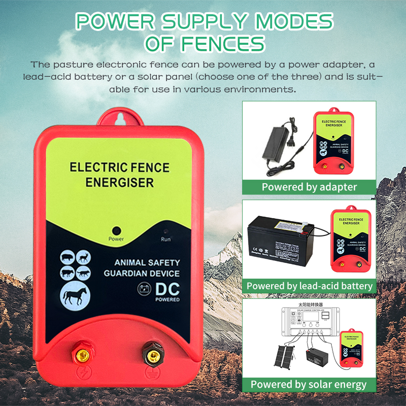 Electric Animal Farm Fencing Electronic Fence Charger Livestock Security Barrier
