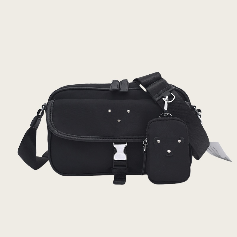 Black mens backpack designers renylon duffle designer bag simple daypack large capcity travel crossbody bags fashion street xb259