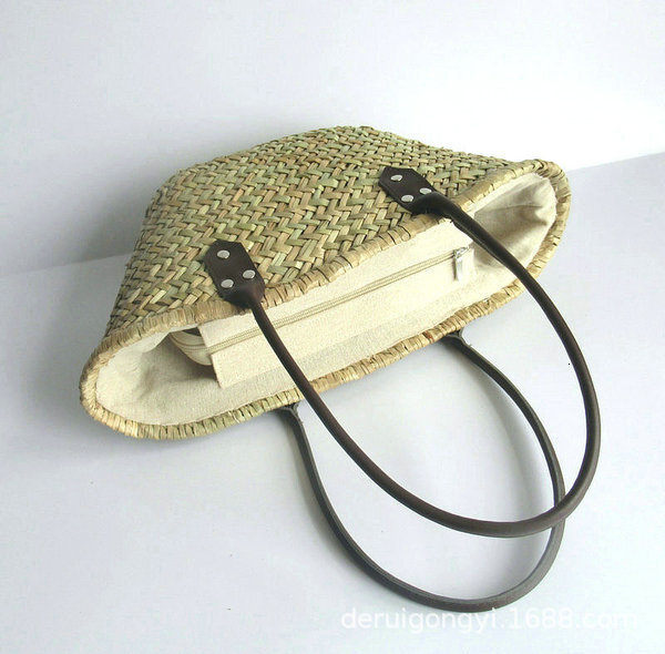 Grass Woven Diagonal Weave Small Handle Shoulder Trendy Women's Bag