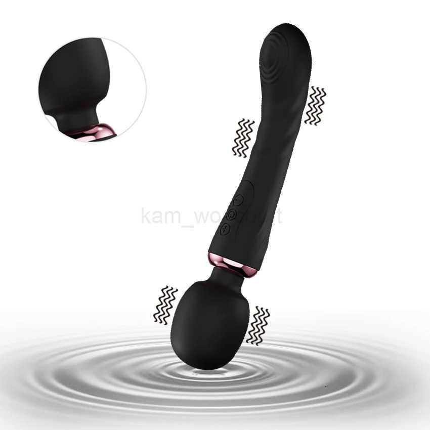 Powerful Dildos Vibrator Dual Motor Silicone Large Size Wand G-Spot Massager Sex Toys For Couples Clitoris Stimulator For Adults M250719