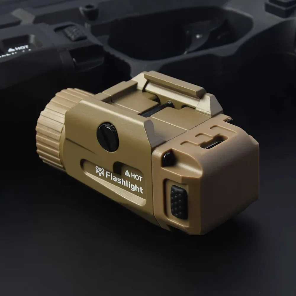 800 Lumens Pistol Light Rechargeable Flashlight with Strobe Mode Weapon Gun Light for Picatinny and GL Rails XJ250718