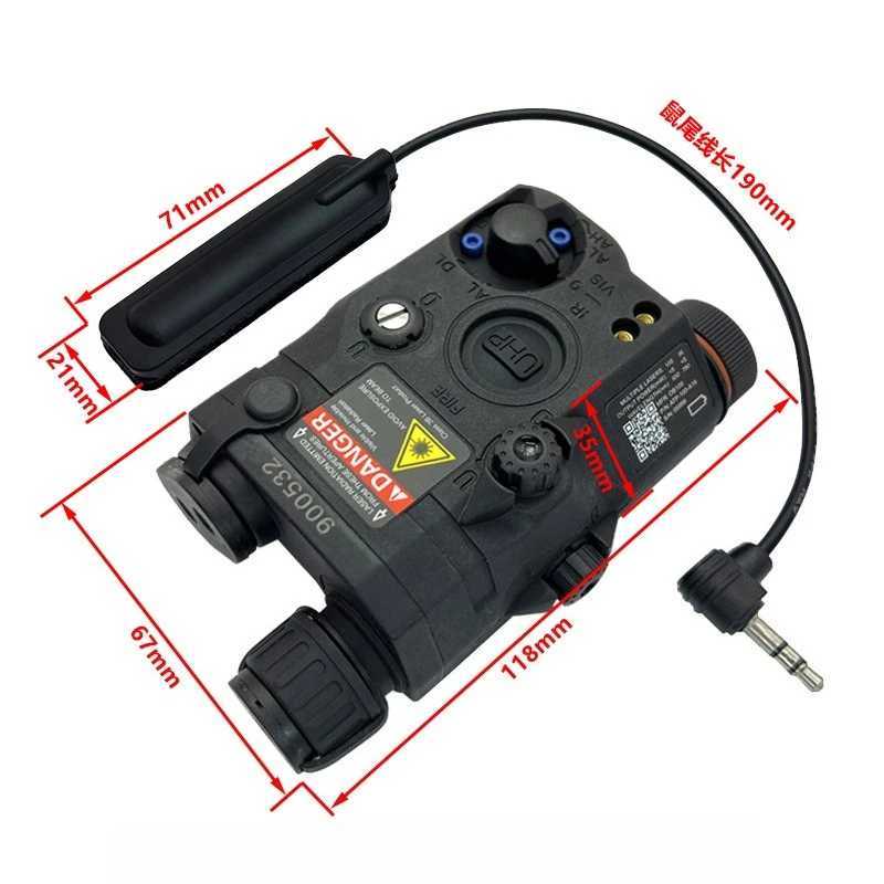 New Overseas Version PEQ15 Red Laser IR Laser Fill Light Indicator Tactical Flashlight D Light Strong Flash XJ250718