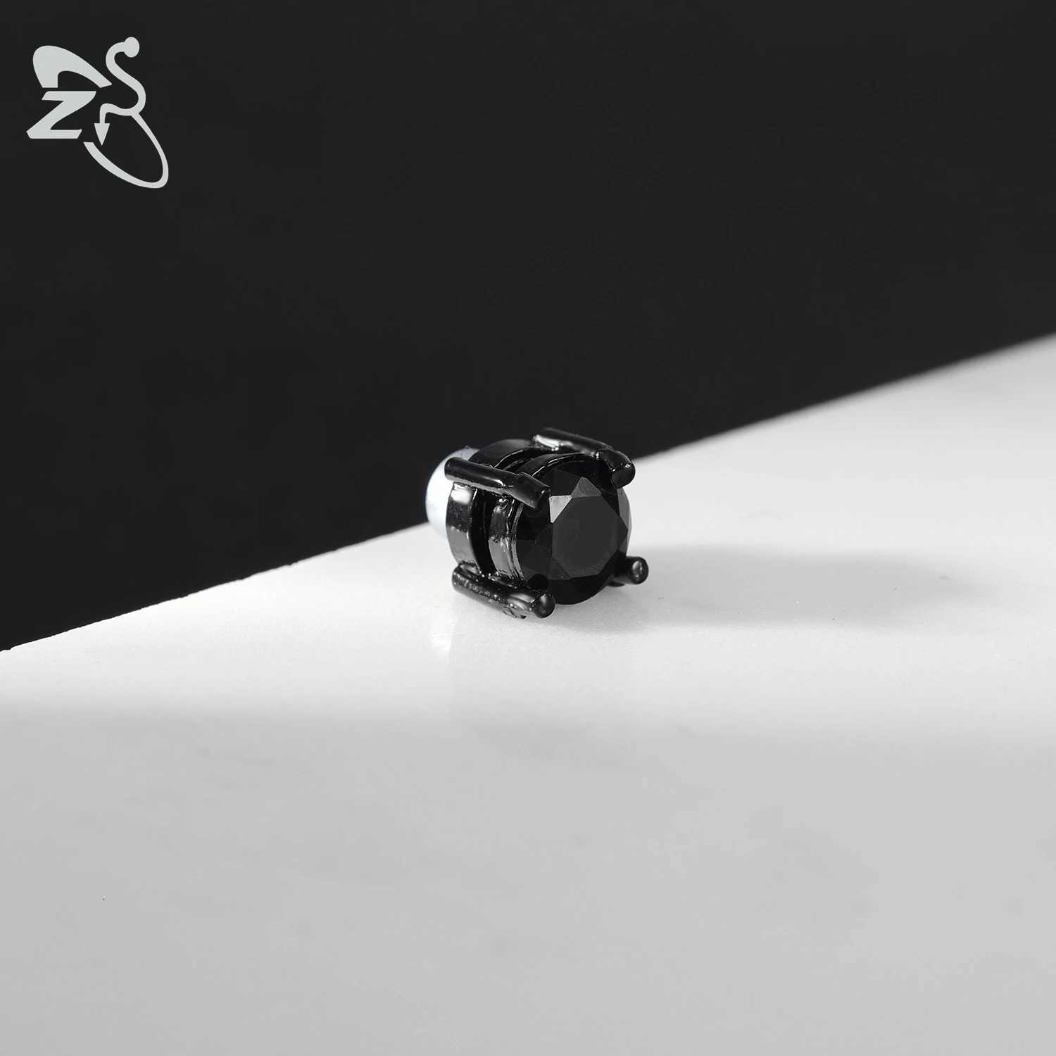 1 Piece Magnetic Clip-on Earrings Star Heart Shape CZ Crystal Ear Clip No Piercing Ear Stud No Pierced Earring Jewelry 4-8MMXJ250718