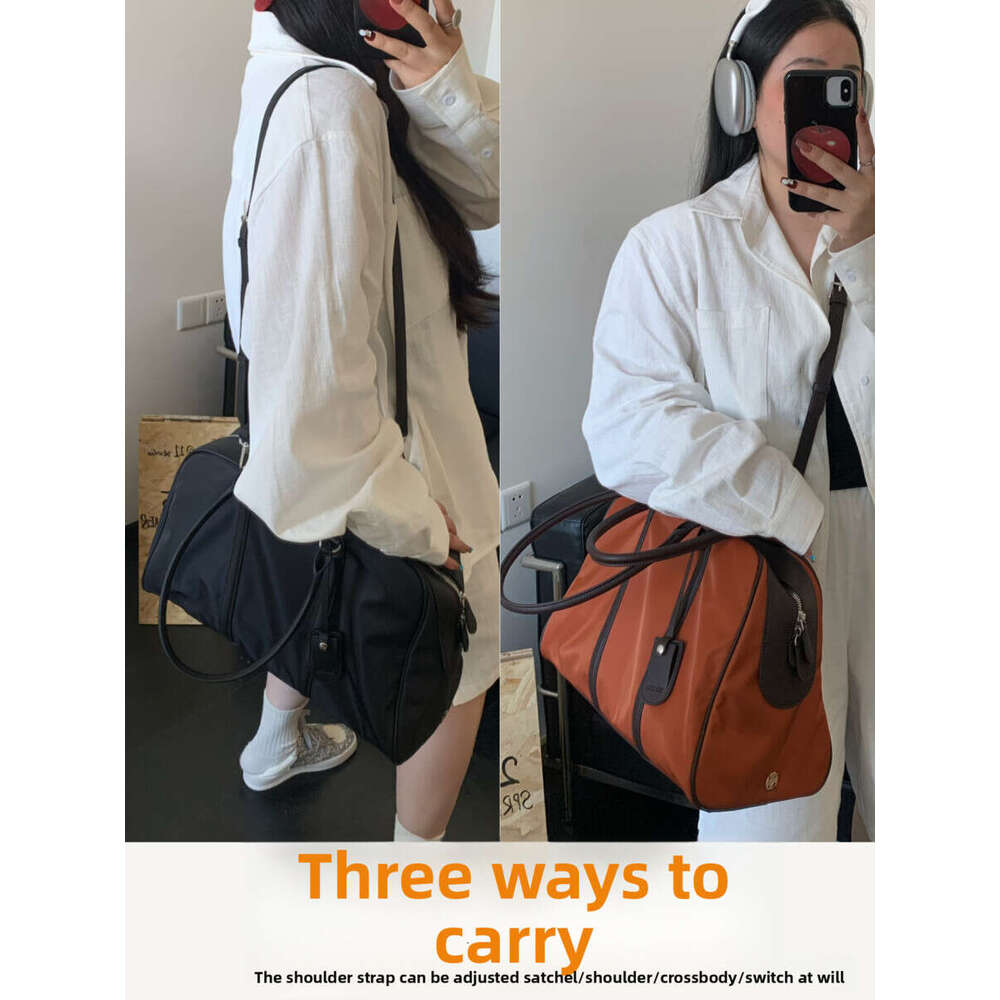 Spring Boston Women S Handbag Oxford Cloth Commuter Large Capacity Casual Pillow Bag Trendy