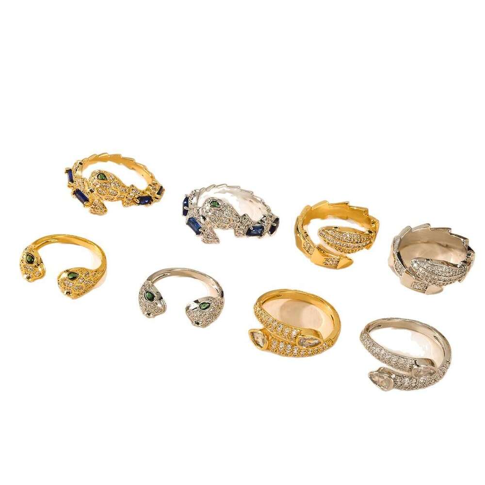 Fashion Versatile Ins Style Light Luxury Snake Ring for Women Unique Niche High-end Sense Jewelry