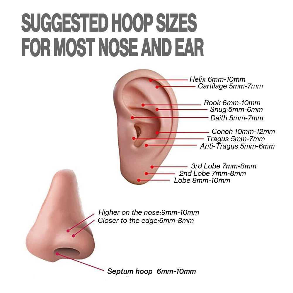 2PC Labret Tragus Stud Earrings 16G Surgical StainlESS Steel CZ Crystal Monroe Helix Cartilage Conch Lip BoDY Piercing JXJ250718