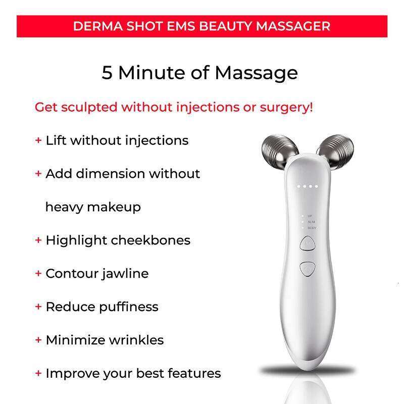 EMS Face Lifting hine Skin Tightening Rejuvenation Facial Massager Microcurrent Roller USB Charging Anti Wrinkle Beauty Care