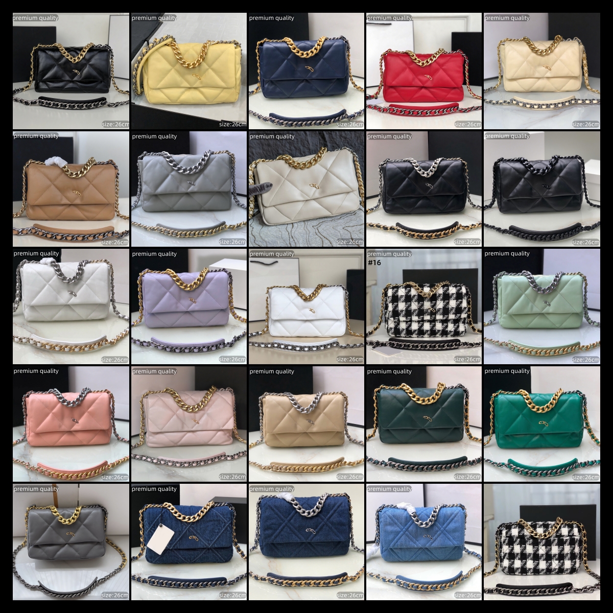 (Order by pic in opt, not by desc) Fashion Women Designer Handbags Designer Classic Sheepskin Shoulder Crossbody Bags Chain Bag Women Square Handbags New Star Bags