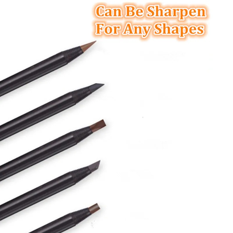12PCS White Eyebrow Pencil Draw Line Pen Eyeshadow Natural Long-Lasting Brows Tint Waterproof Eye Brow Makeup Beauty Definer 250712