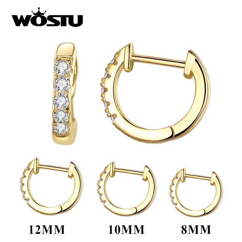 925 Sterling Silver Solid Small Stackable Hoop Earrings with Zircon Stone Round Tiny Ear Hoops for Women S925 Jewelry XJ250718