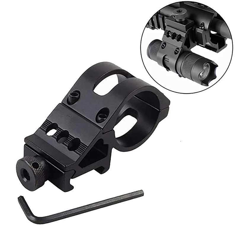 1 Pair Tactical 25.4mm Quick Release Offset Flashlight Scope Mount 20mm Rail 45 Degree Sight Mount Hunting Accessories XJ250718