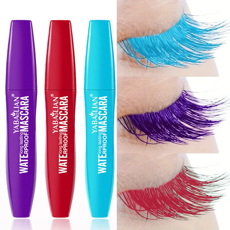 13Pcs Neutral Mascara Color Mascara Waterproof Thick and Curly Not Easy to Smudge Eyeliner Long-Lasting Makeup Red Blue Purple 250717