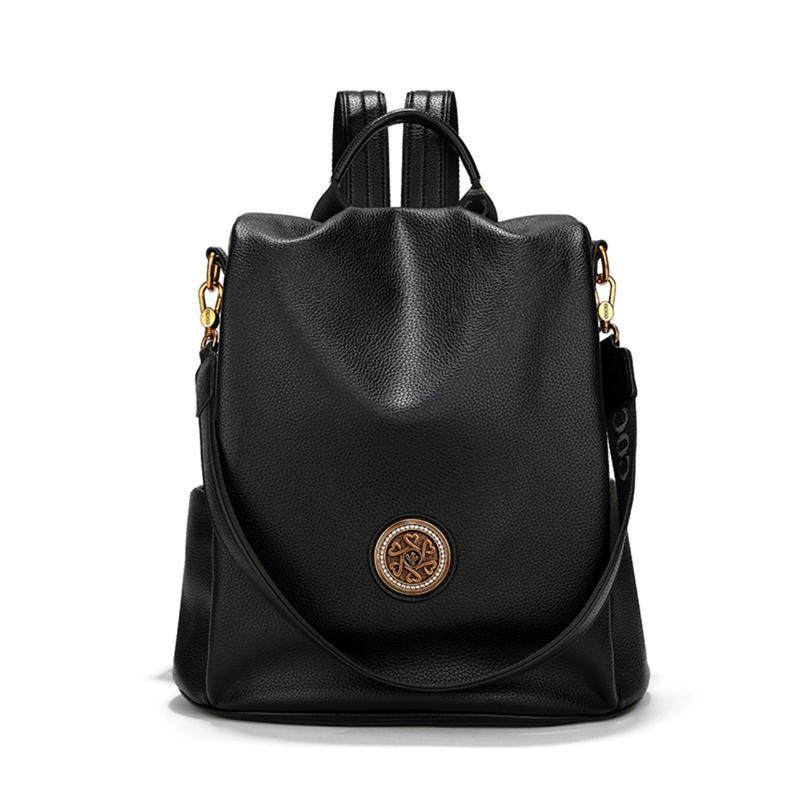 COCIO designer New large capacity backpack made of genuine leather simple high-quality vintage multifunctional backpack