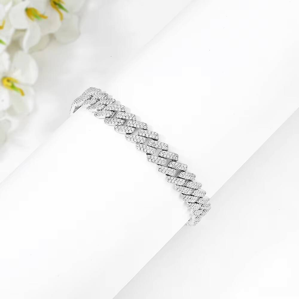 New Arrival 925 Sterling Silver Cuban Chain Classic Mens High End Cuban Chain Bracelet Accessories