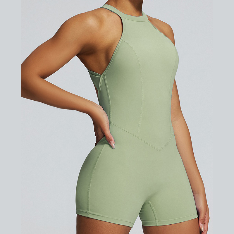 New one-piece yoga clothing peach buttocks one-piece pants fitness sportswear seamless yoga one-piece clothing