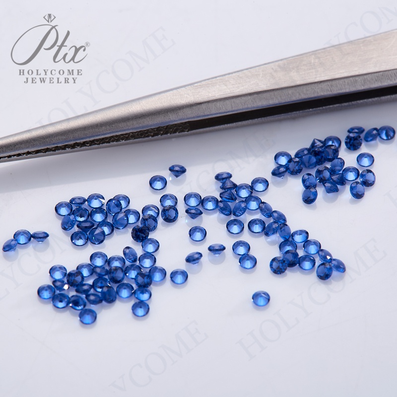Small Size 0.9mm Nano Melee Gemstone 1000pcs/lot Round Brilliant Cut Nano Green Stone 5A Synthetic Blue Corundum Wax Setting Multicolored Stone For Je
