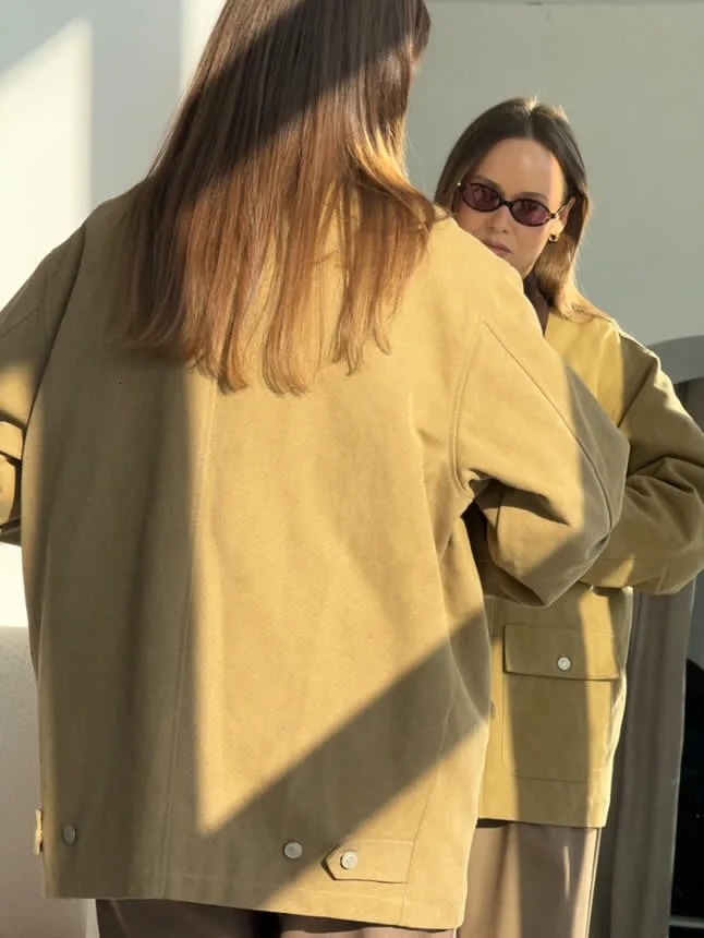 2025 Women Autumn Winter Thick Cotton Short Trench Jacket and Coat Casual Outerwear 250715