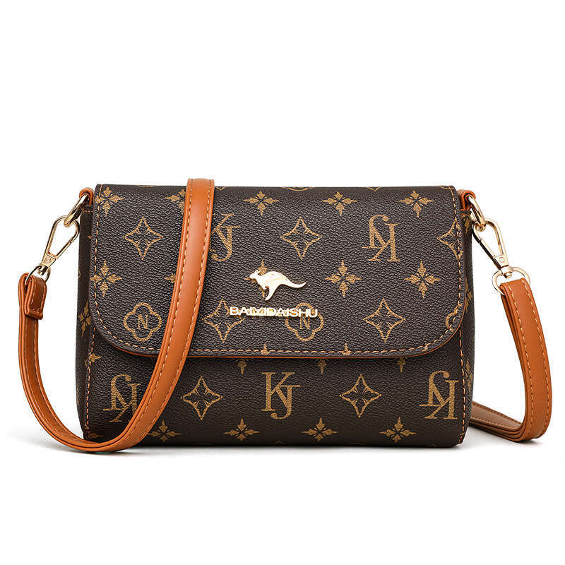 womens 2023 new fashion printed shoulder handbag small square versatile highquality texture crossbody bag trendy