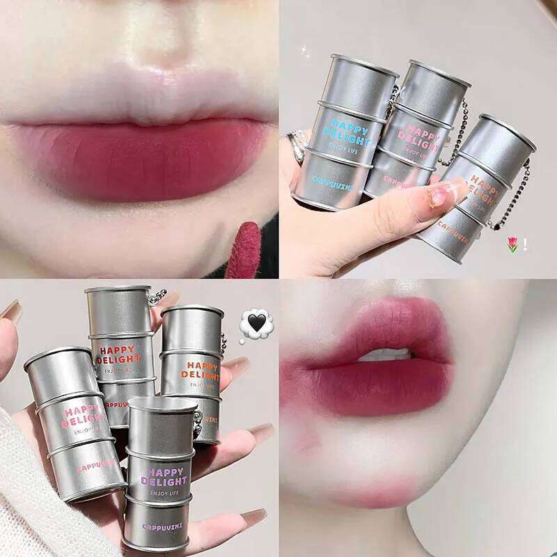 Creative Sier Tube Matte Lipstick Veet Red Glaze Waterproof Longlasting Non-Stick Cup Smooth d Texture Lip Tint Makeup X250717