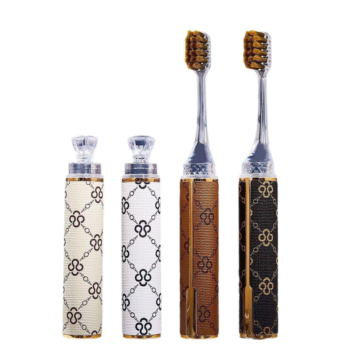 High-End Lipstick Style Portable Adult Soft Bristle Toothbrush Foldable Travel Detachable ddmythur