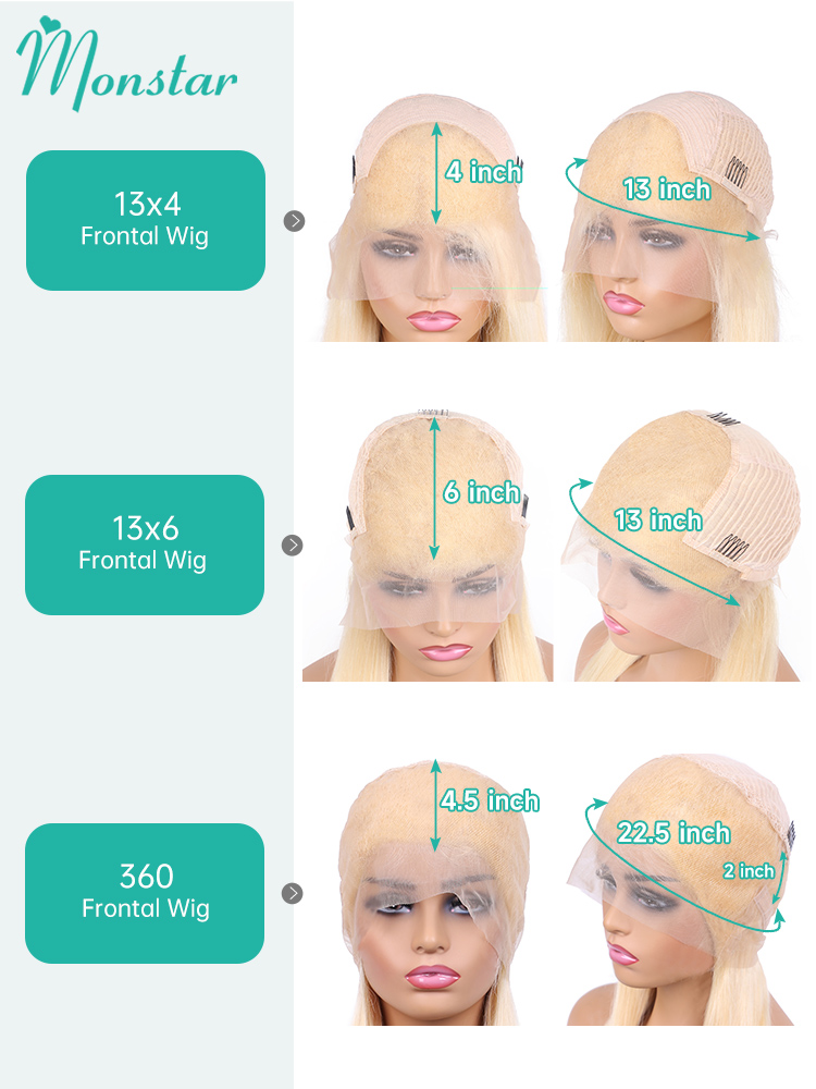 HD Transparent Honey Blonde Color Lace Front Human Hair Wigs for Women Raw Brazilian Synthetic Straight Lace Frontal Wig