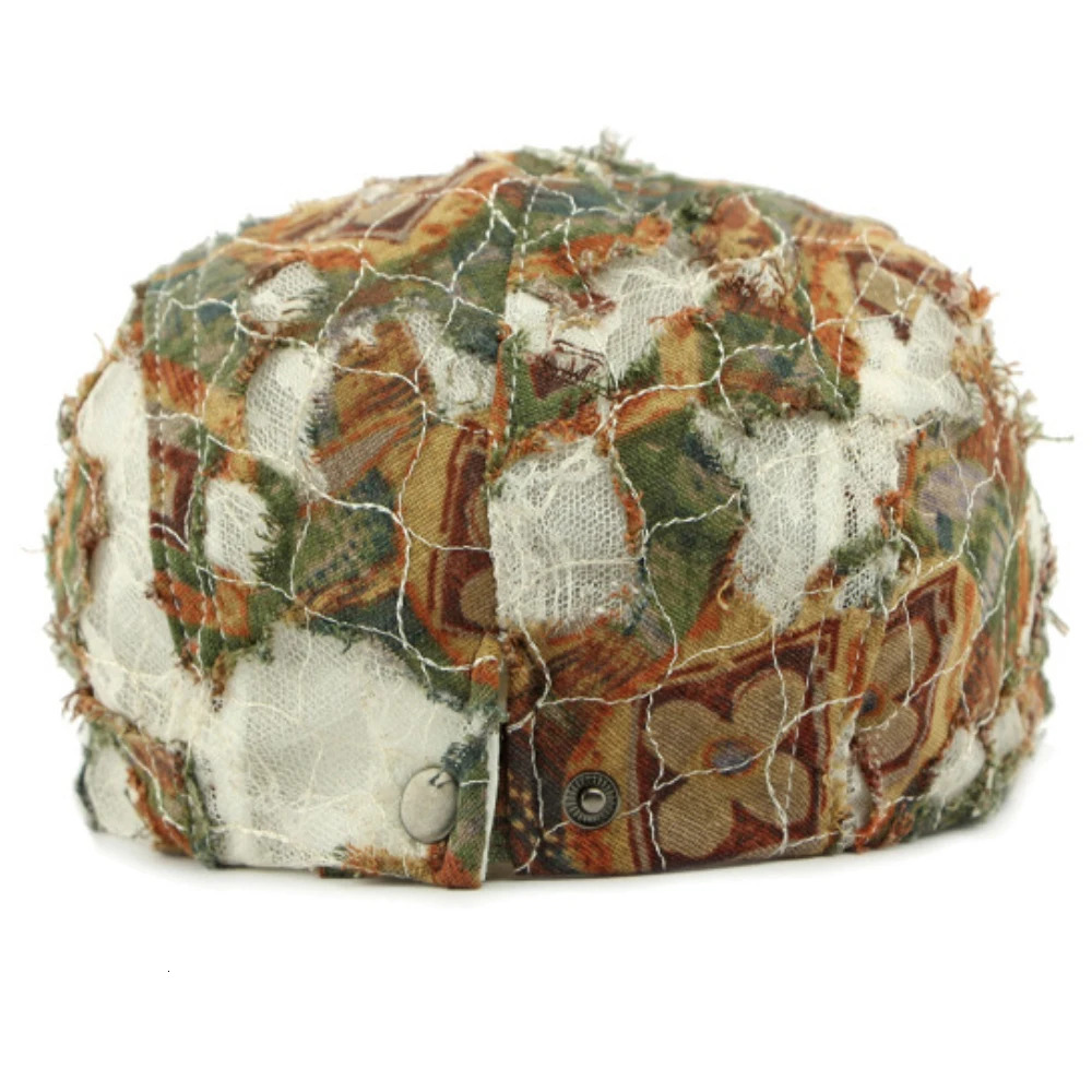HT4732 Beret Cap Spring Summer Caps for Men Women Breathable Lace Ivy Flat Cap Retro Artist Painter Beret Hat Male Female Berets 250712