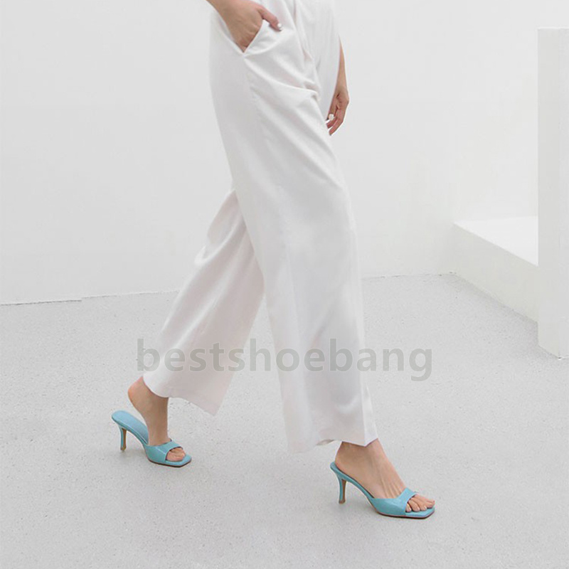 summer designer sandals luxury elegant high heels sandal women mid heel patent leather sandale fashion party casual daily womens sandals