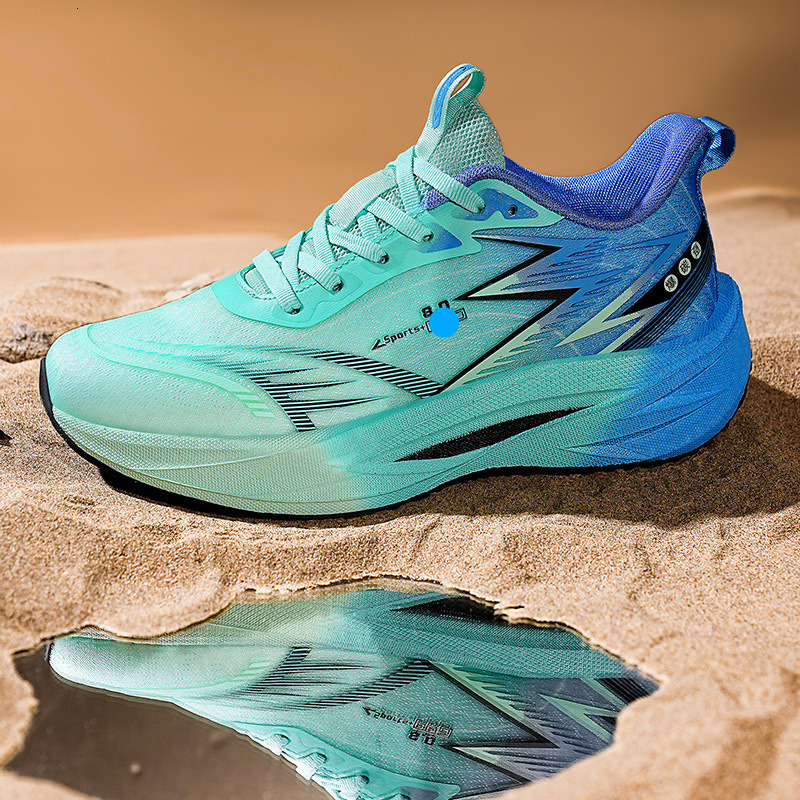 Men's 2025 Summer New Carbon Plate Ultra-light Sports Professional Racing Breathable Soft Sole Shock Absorption Wear-resistant Running Shoes