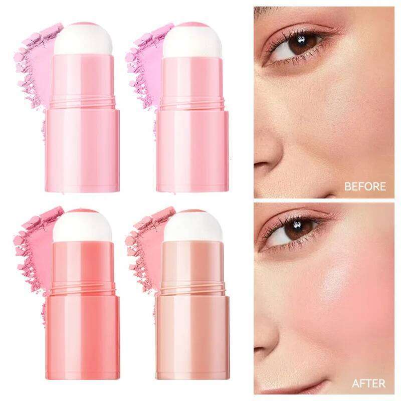 Life Girls Pink Two Cheek Wonder System Woman, Non-Slip Straight Makeup, Low-Pressing Expansion Sponge Bong, Corrects Korean Face to