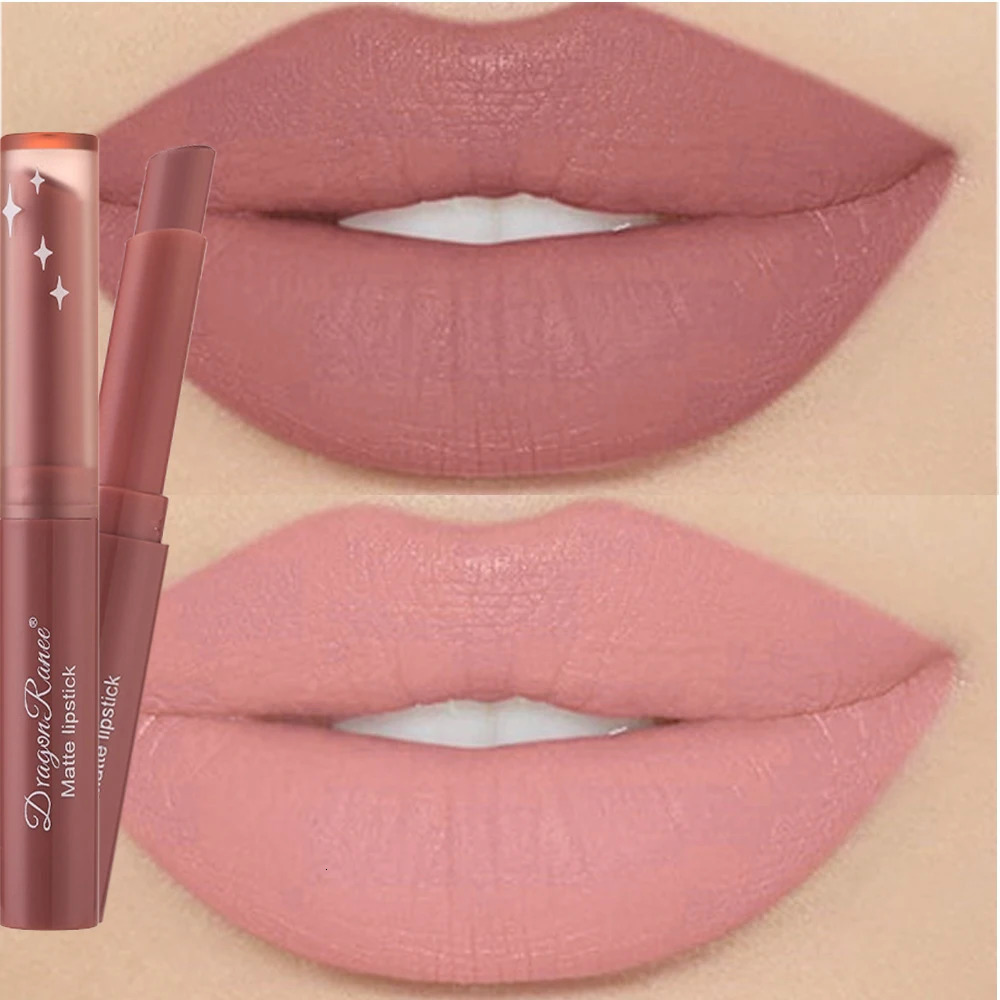 Nude Matte Lipstick Waterproof Lip Sticks Not Fading Sexy Red Velvet Lipsticks for Women Make Up Long Lasting Lip Cosmetics 250716