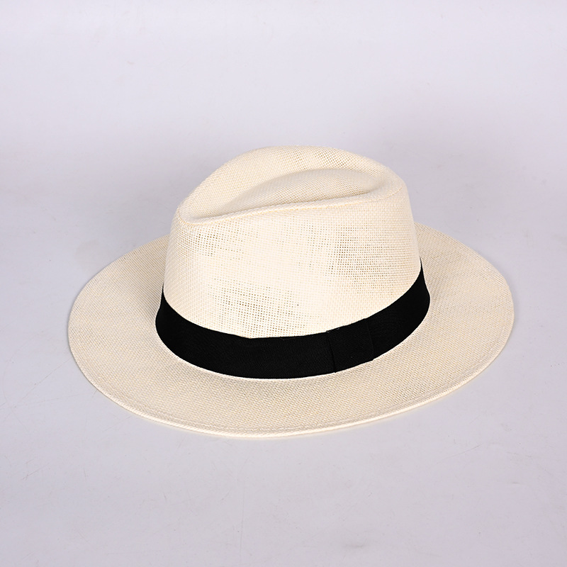 Wholesale men's flat brimmed small hats, men's high-end British hats, adult hats