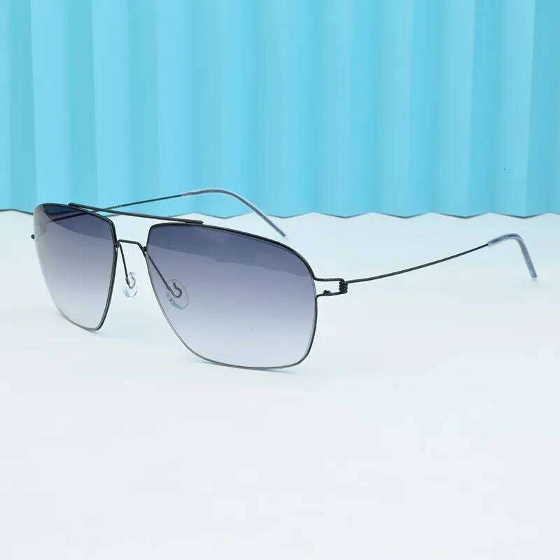 Titanium Retro frame ultra light non polarizing square glasses UV400 men's sunglasses 2025 women's outdoor sports