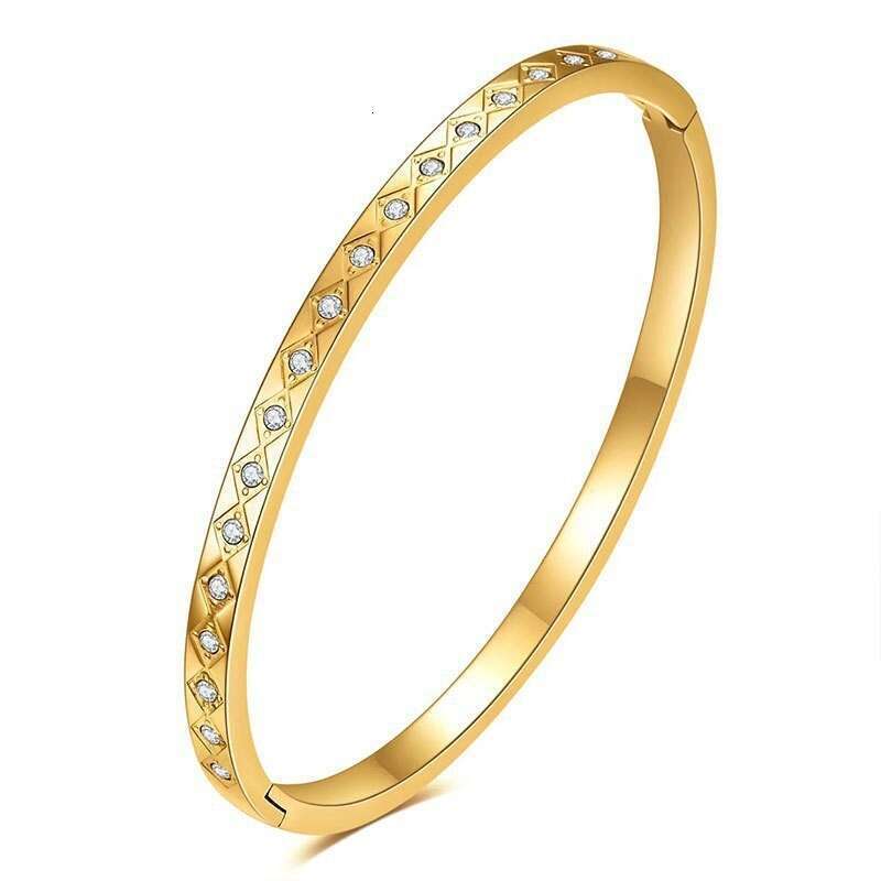 Titanium Fashion Starry Sky Women Round Full Dia Couple Stainless Steel Bracelet Jewelry
